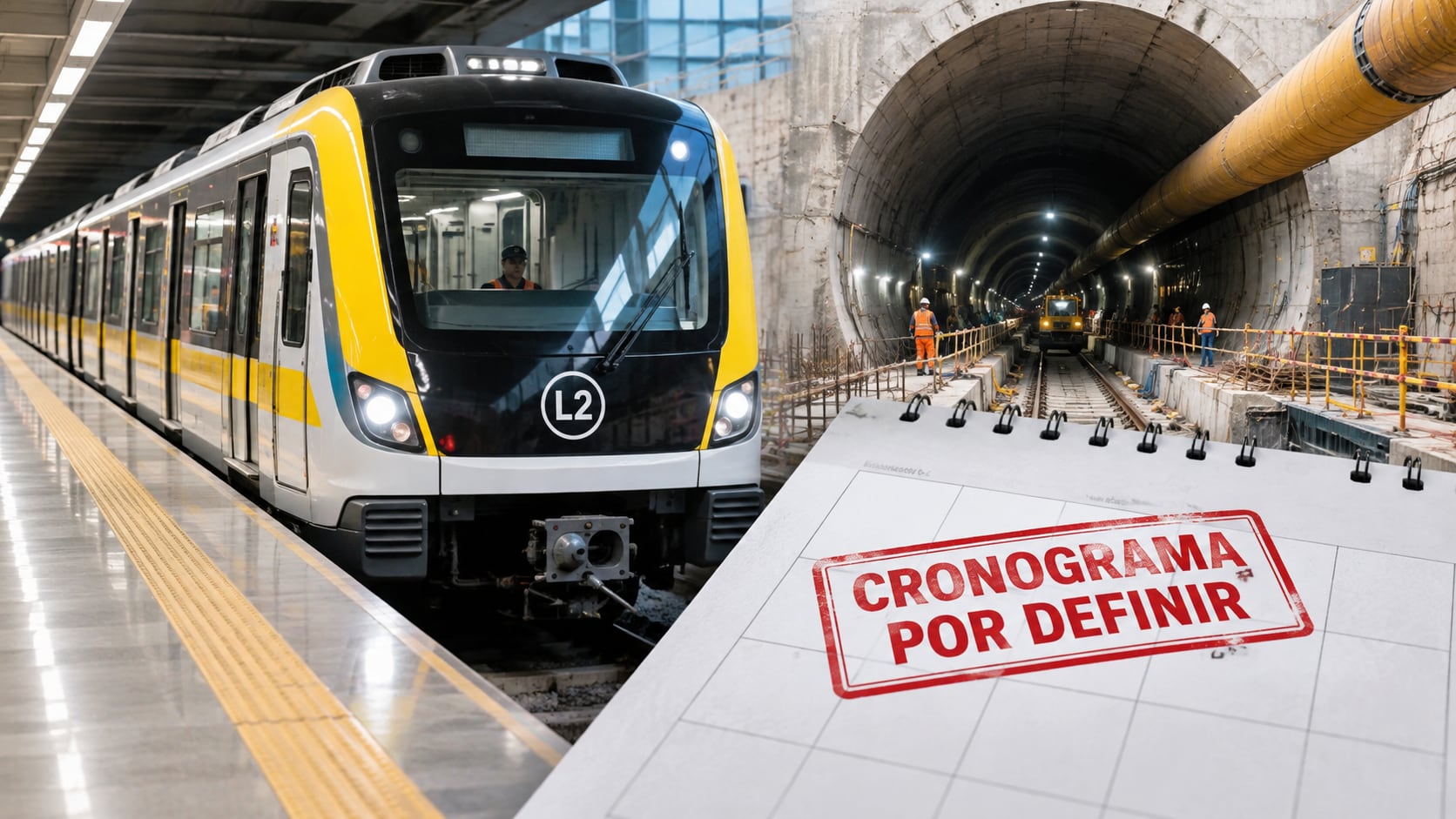Línea 2 del Metro avanza, pero “a ciegas”: esto se baraja para que opere entre 2030 y 2032