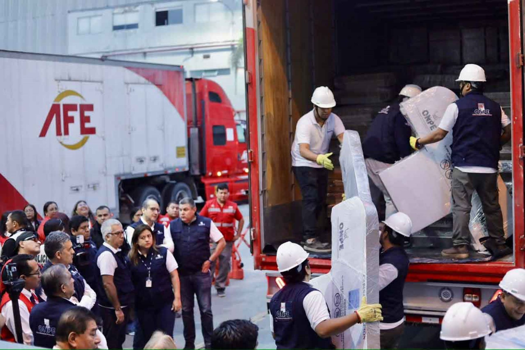 ERM 2026: ONPE inicia despliegue de material electoral para comicios de octubre