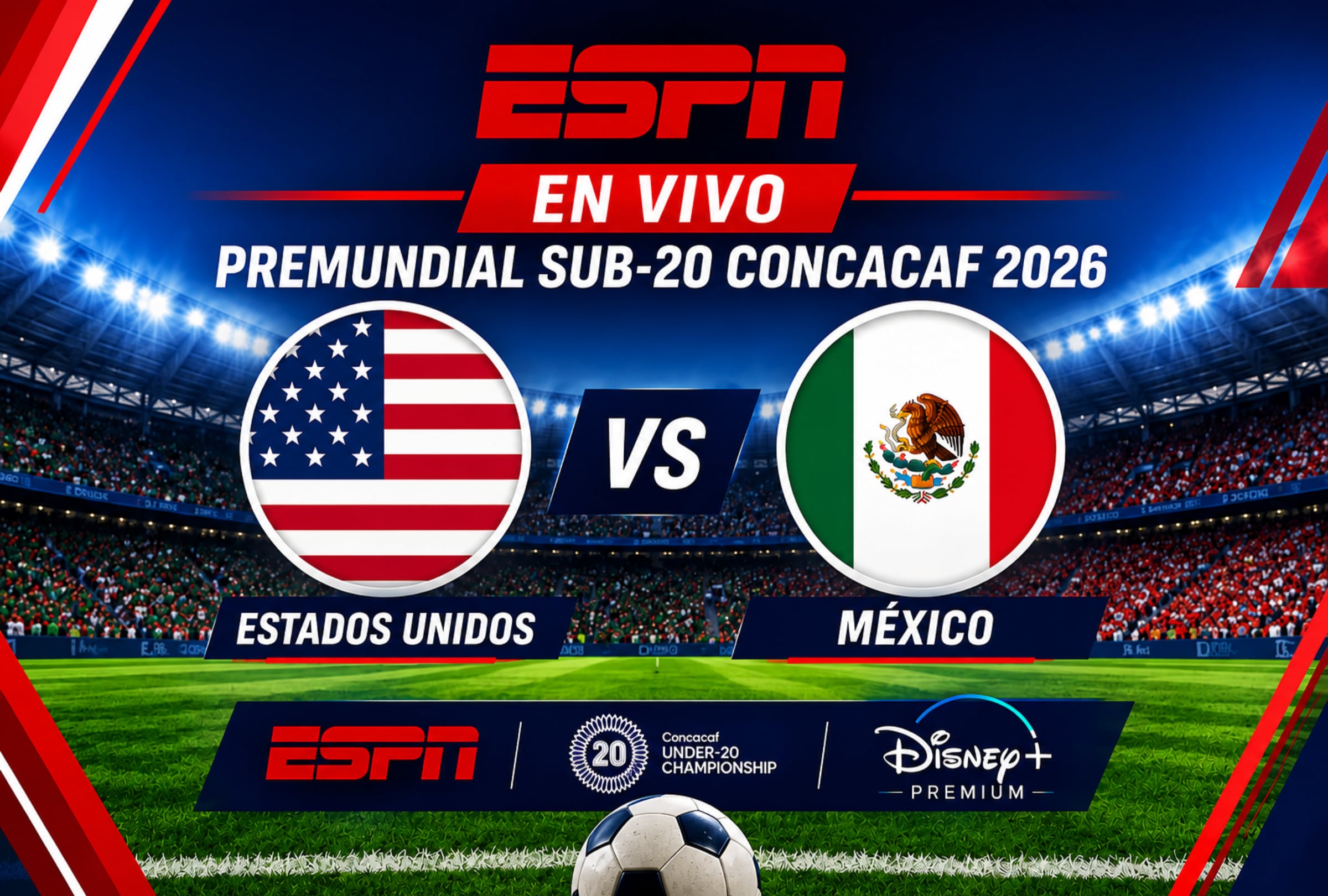 ✅ ESPN EN VIVO — Ver Estados Unidos vs. México GRATIS por TV online