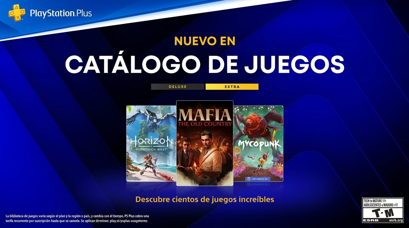 Juegos de PlayStation Plus para octubre: Mafia, Horizon Forbidden West y más