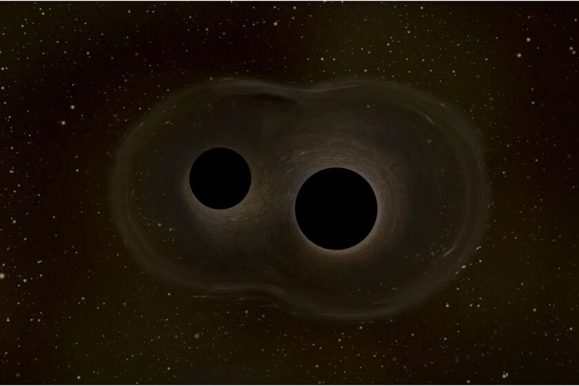 La fusión de agujeros negros que rompió todas las reglas tenía truco: una lente gravitacional pudo haber inflado su tamaño