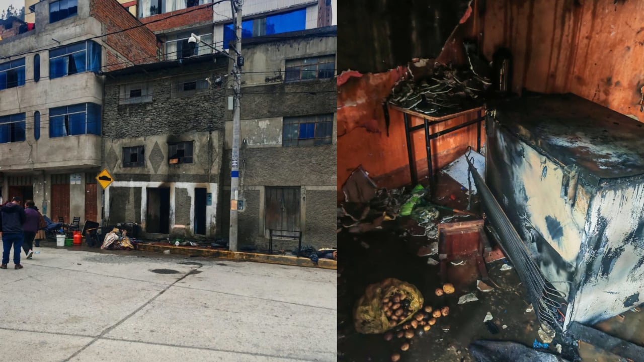 Puno: Dos muertos y un herido deja un trágico incendio en una vivienda en la ciudad de Sandia