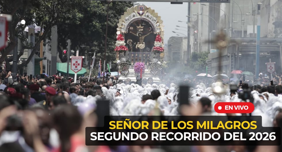 Procesión del Señor de los Milagros EN VIVO: últimas noticias del segundo recorrido