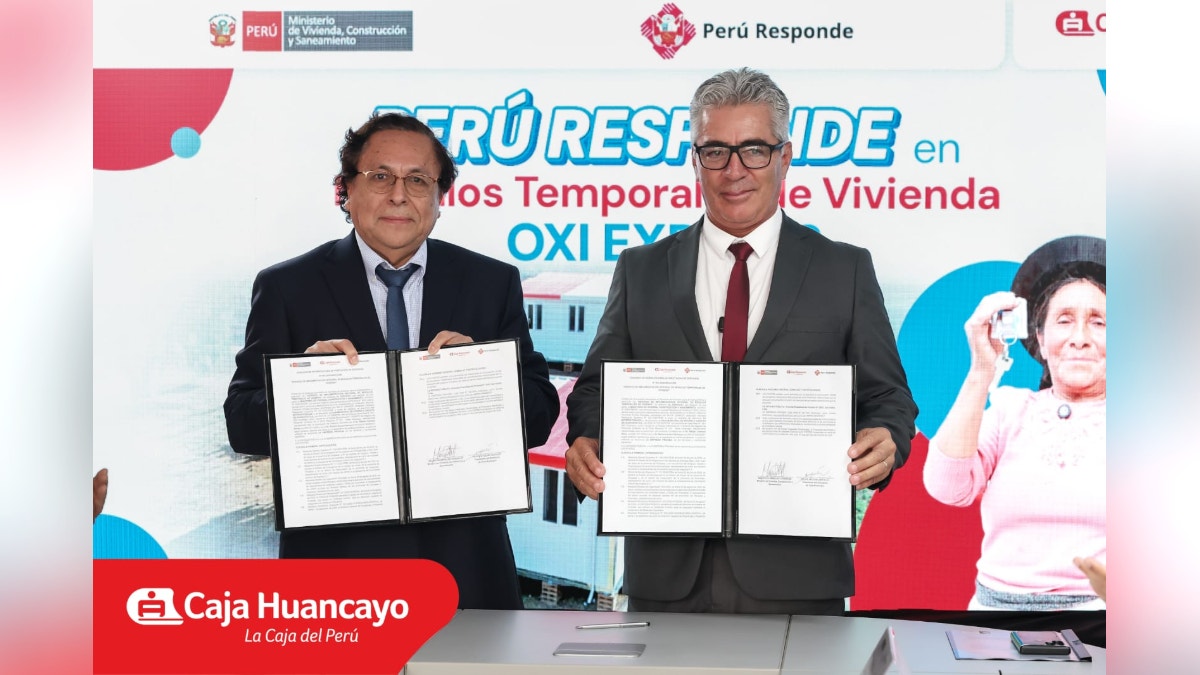 Caja Huancayo y el Ministerio de Vivienda invertirán S/ 24,46 millones en módulos temporales para familias afectadas por sismo en Junín