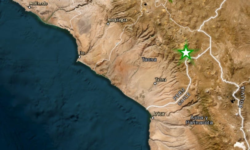 Tacna: Sismo de magnitud 3.4 se registró en Tarata, informó el IGP