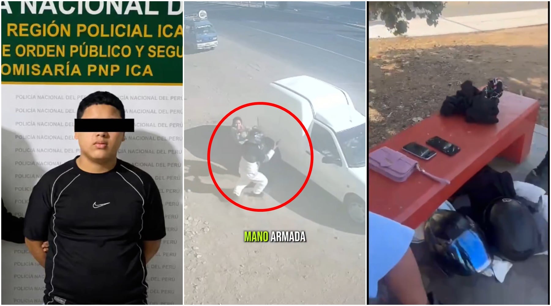 Ica: cae adolescente de 17 años tras violento robo de 40 mil soles