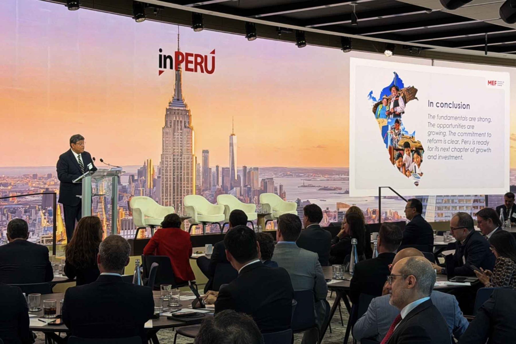 Gobierno promueve al Perú como destino de inversión en Nueva York