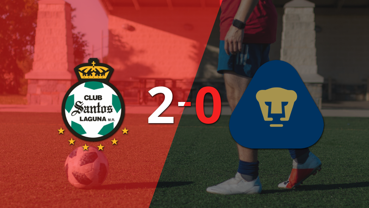 Liga MX: Con dos goles, Santos Laguna se impuso a Pumas UNAM en el estadio Corona