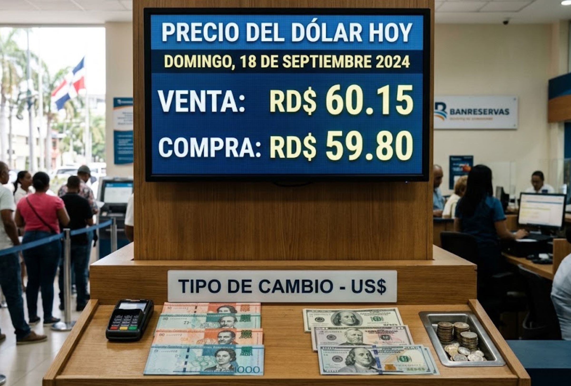 Precio del dólar en República Dominicana hoy, 19 de septiembre: conversión de USD a DOP, compra y venta