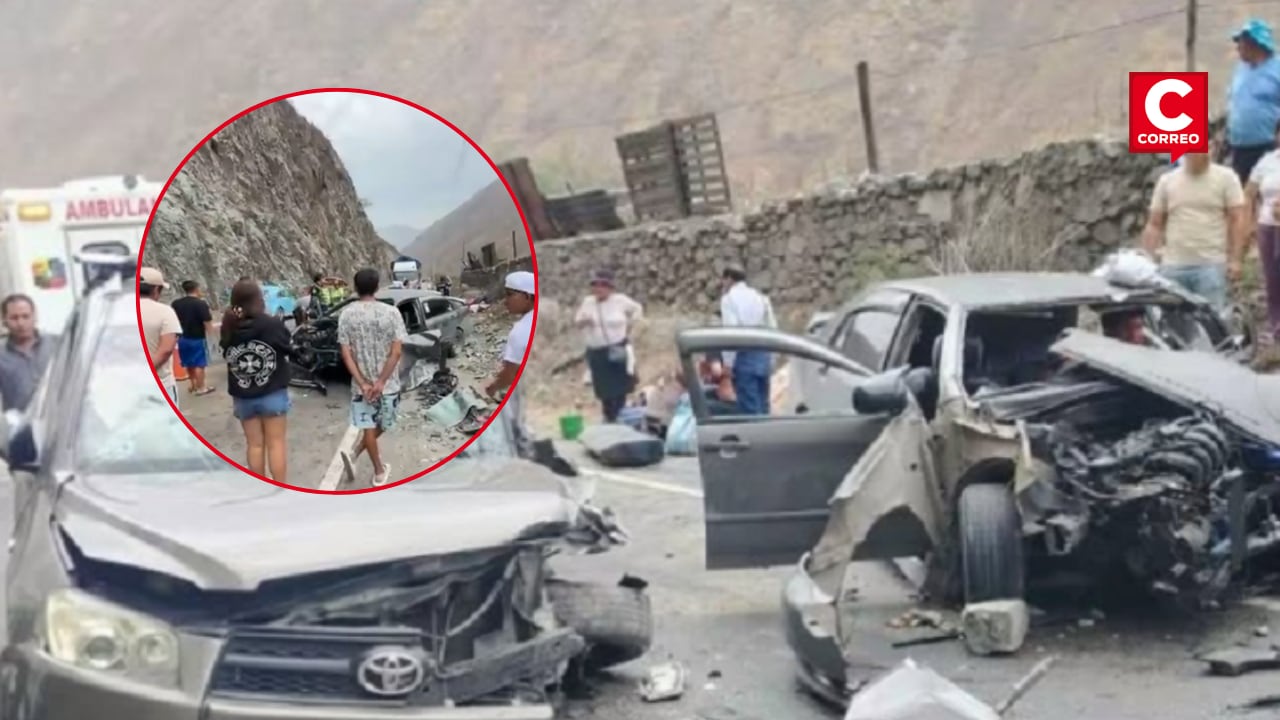 Carretera Central: Dos muertos deja accidente entre dos autos y un tráiler en Huarochirí