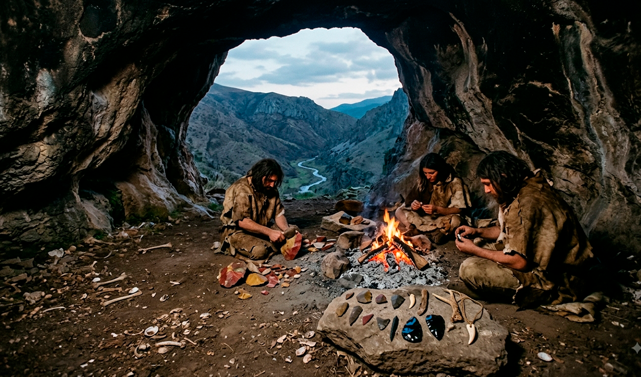 Una cueva de 12.900 años de antigüedad abre una ventana a un mundo olvidado de cazadores-recolectores: fuego, herramientas y adornos personales