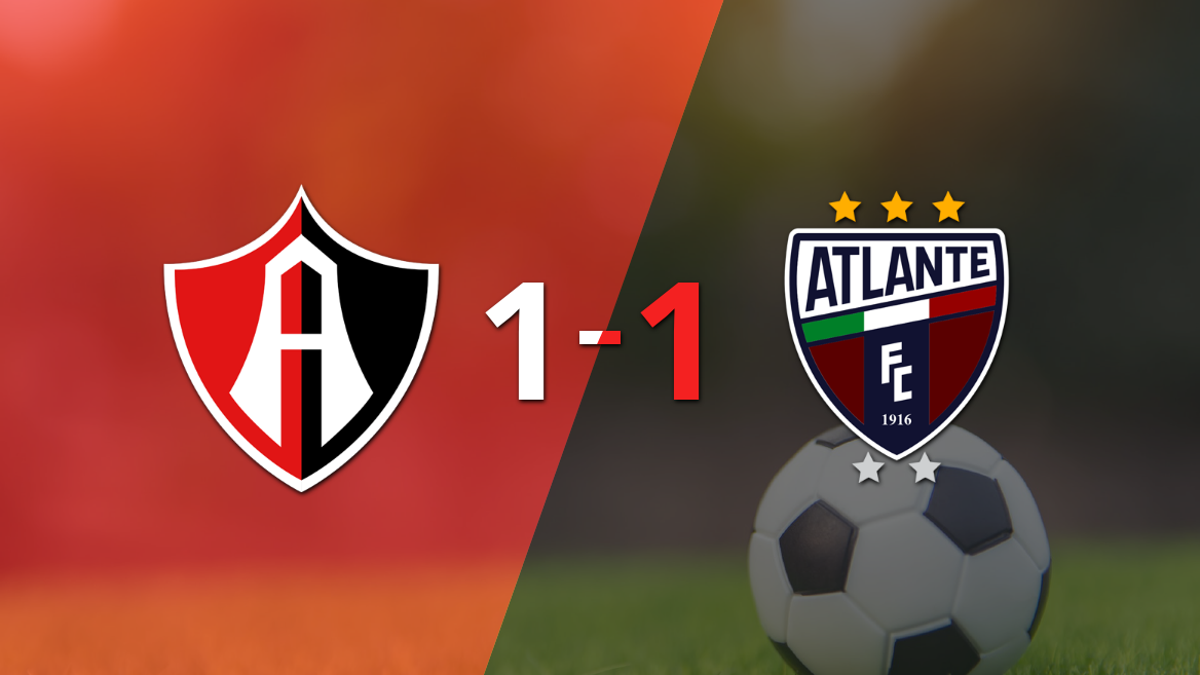Liga MX: Atlas resolvió su juego de la fecha 7 con un empate 1-1 frente a Atlante