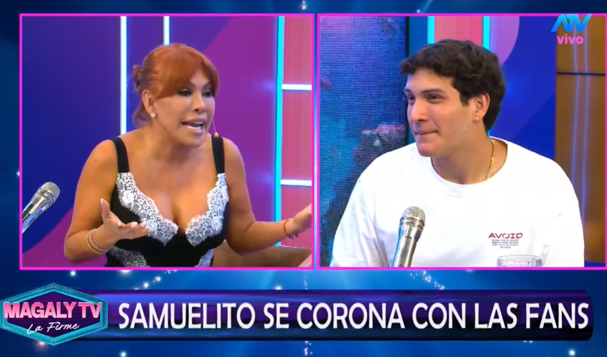 Hijo de María Pía Copello confiesa a Magaly Medina si tendría un romance con una modelo de la farándula: “¿Me sacarías (un ampay)?”