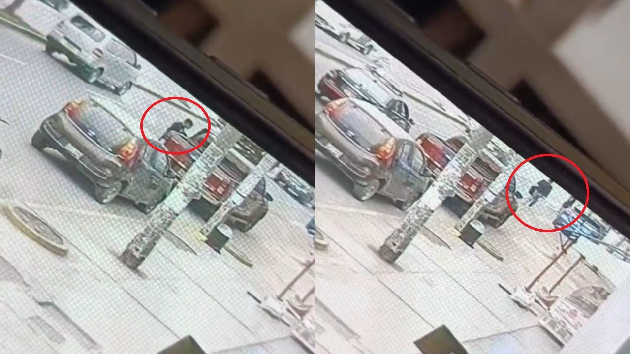 Trujillo: Cámaras de seguridad captan a un joven hurtando una mochila de una camioneta (VIDEO)