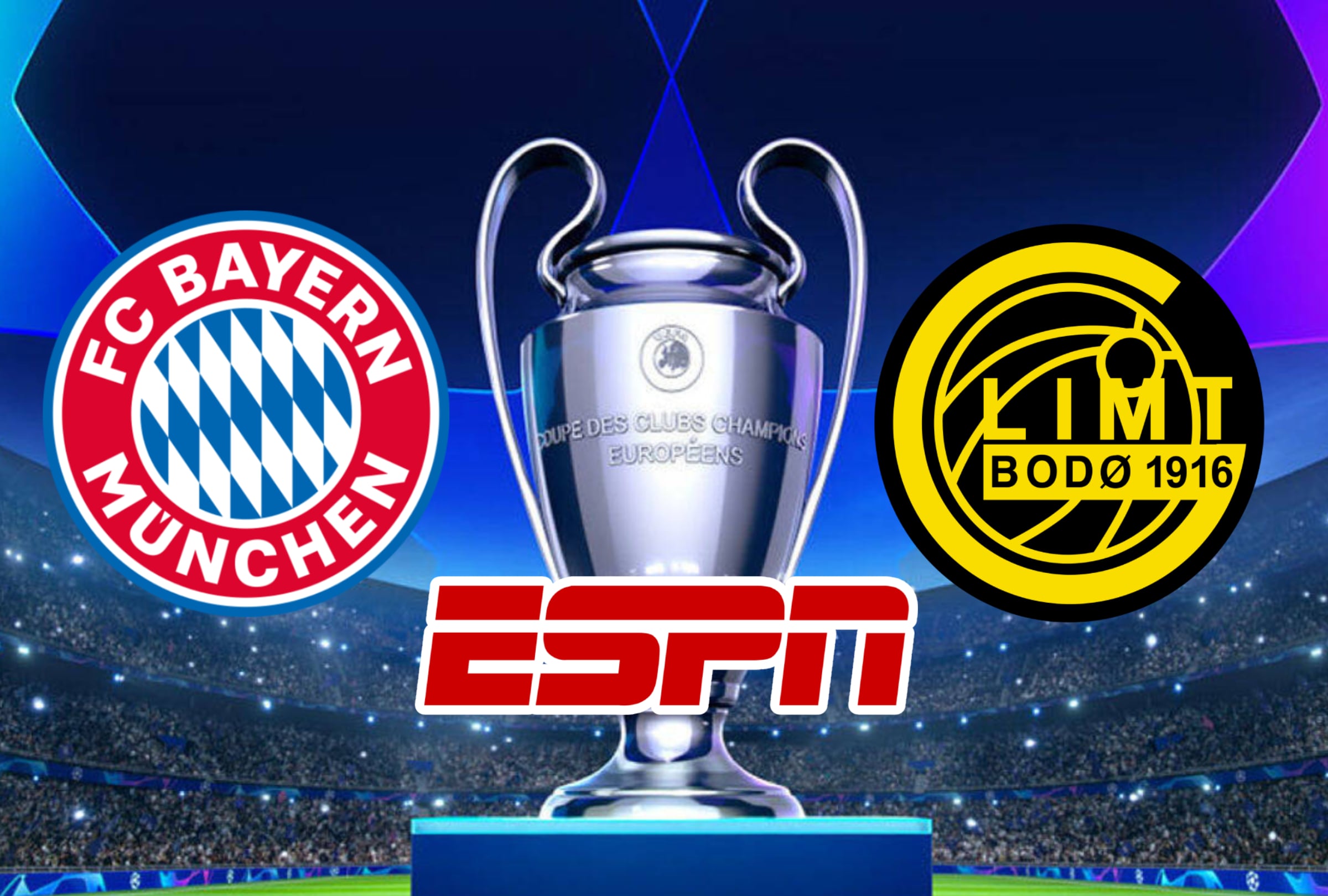 ESPN EN VIVO por Internet — ver partido Bayern Múnich vs. Bodø/Glimt en TV y Online