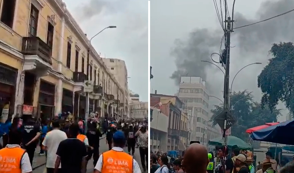 Reportan incendio cerca al Barrio Chino en Cercado de Lima: emergencia moviliza al menos 4 unidades de bomberos