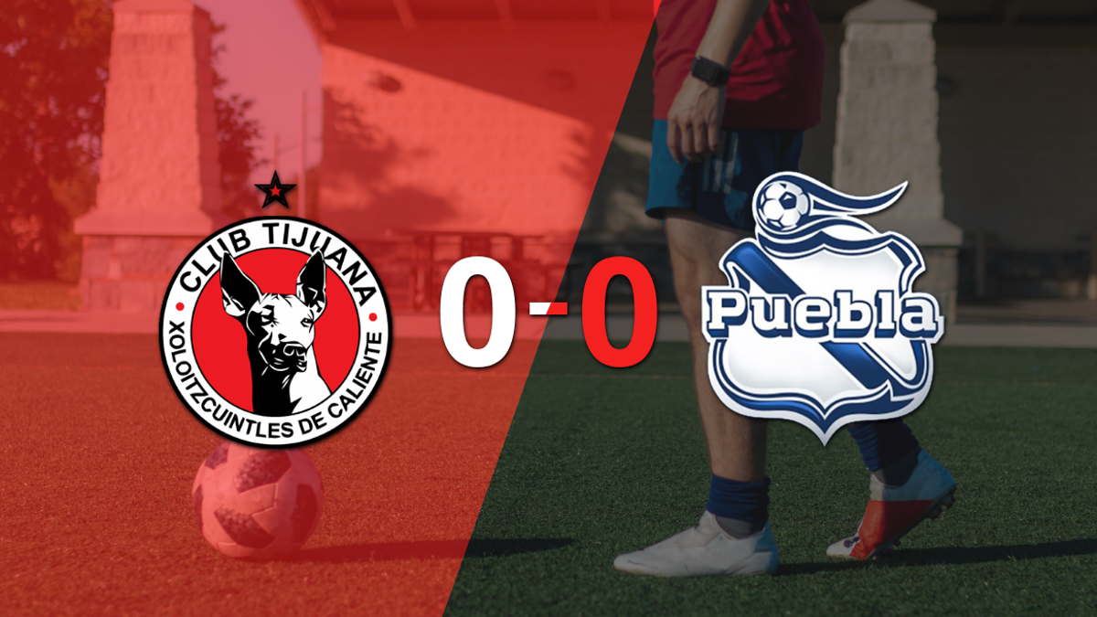 Liga MX: Sin muchas emociones, Tijuana y Puebla empataron 0-0