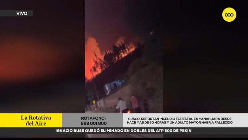 Cusco: autoridades atienden emergencia por incendio forestal en el Valle Sagrado de los Incas