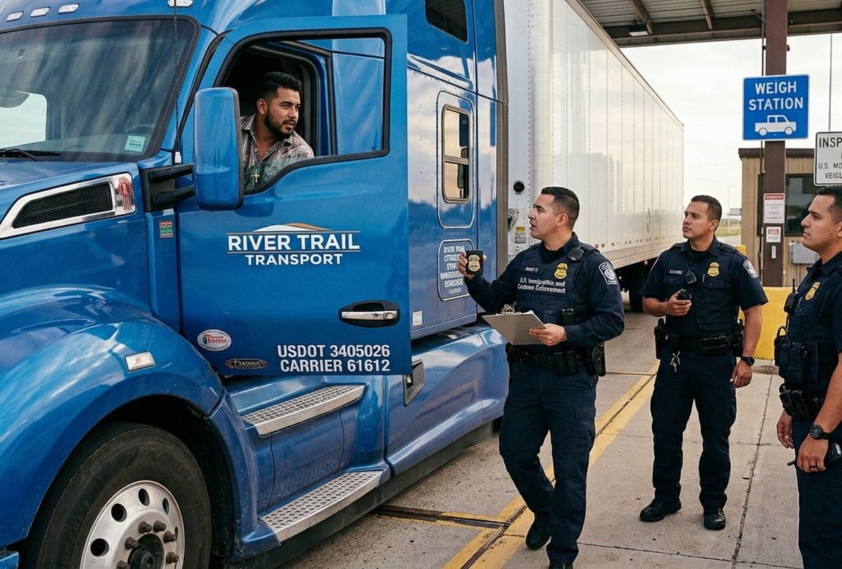 ICE cambia su estrategia con camioneros inmigrantes: dónde actúa y cómo son sus operativos