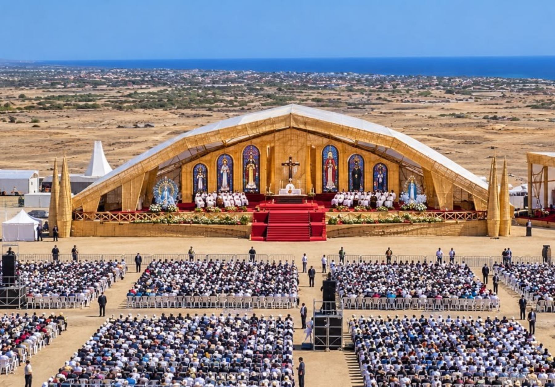 Papa León XIV en Chiclayo: imágenes religiosas, 600 cantores y misa marcarán reencuentro