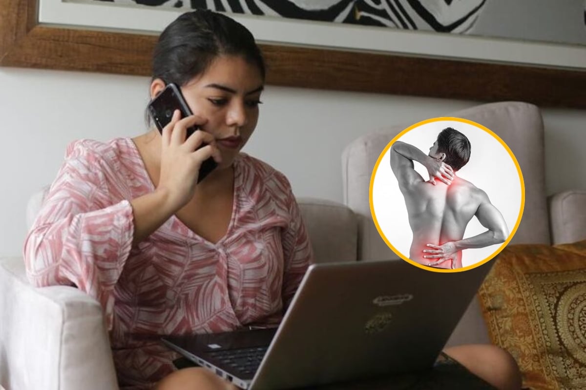 ¿Trabajas sentado por muchas horas? Esto puedes hacer para evitar dolores musculares