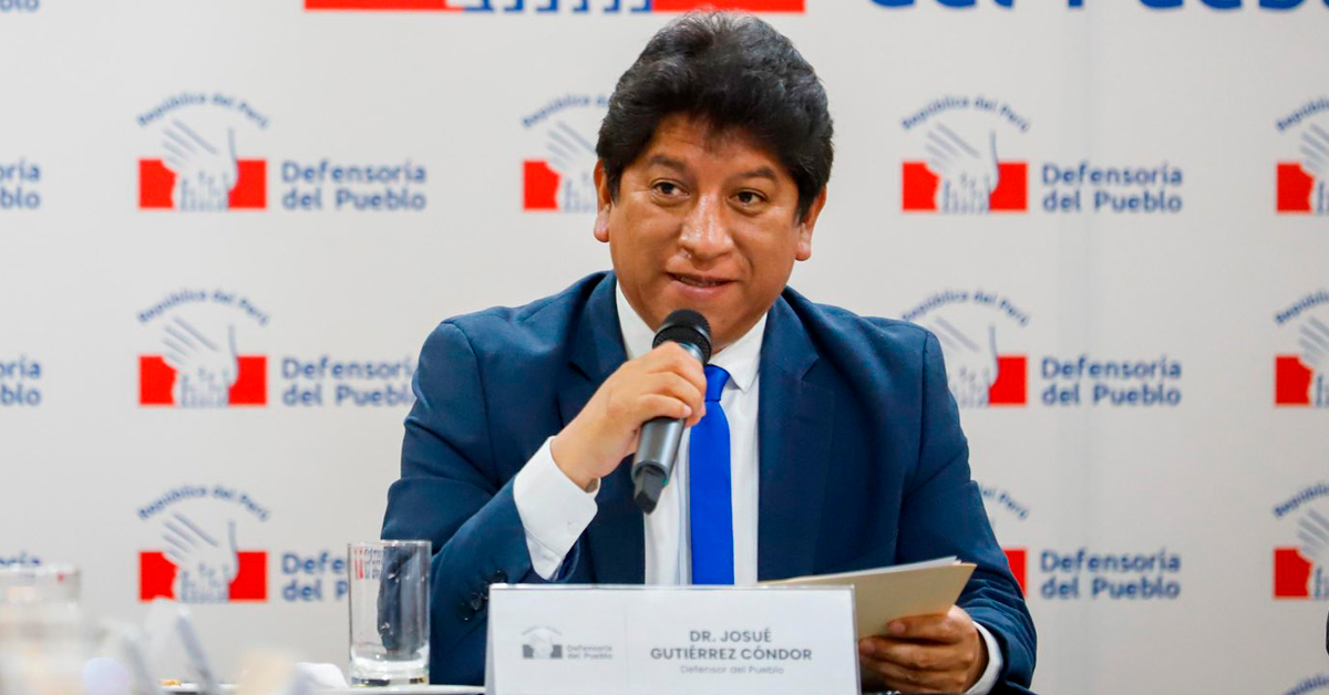 Bancadas de oposición formalizan pedido en el Senado para remover a Josué Gutiérrez de la Defensoría del Pueblo