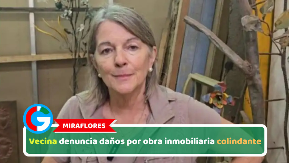 Miraflores: Vecina denuncia daños por obra inmobiliaria colindante