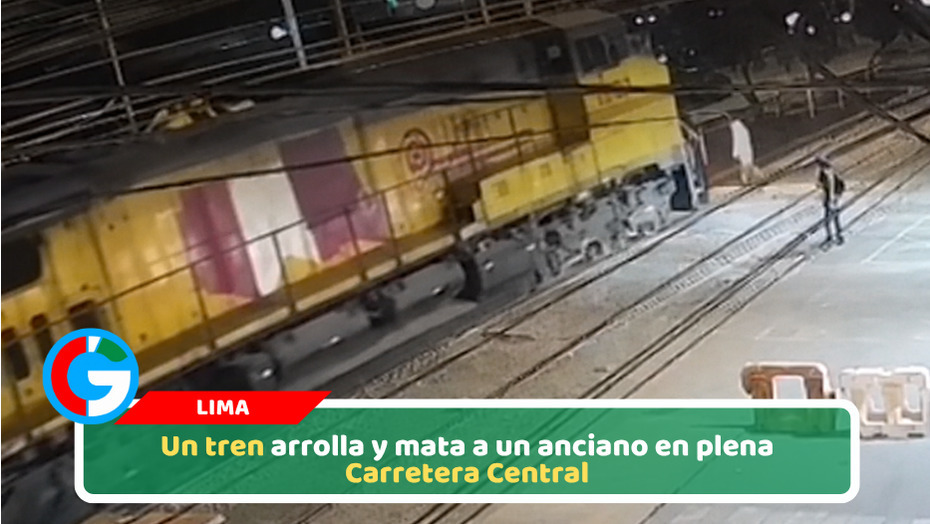 Un tren arrolla y mata a un anciano en plena Carretera Central