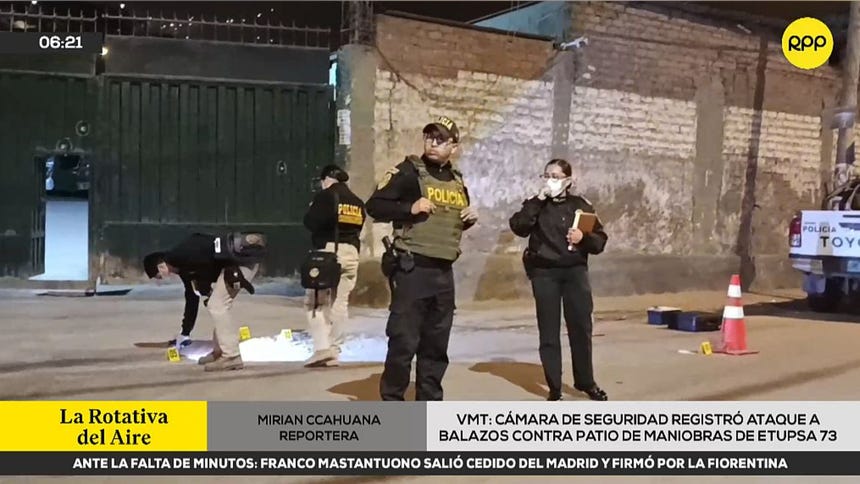PNP investiga ataque armado contra empresa Etupsa 73 en Villa María del Triunfo