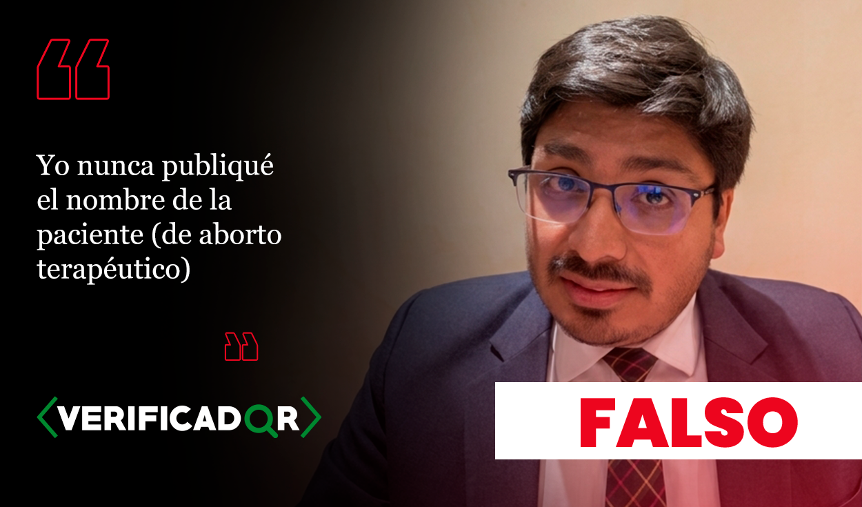 Diputado Christian Aranda sí difundió el nombre de una paciente que iba a ser sometida a un aborto terapéutico y luego eliminó la publicación