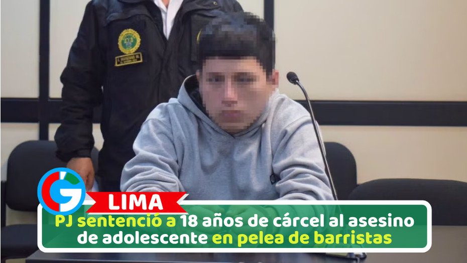 PJ sentenció a 18 años de cárcel al asesino de adolescente en pelea de barristas