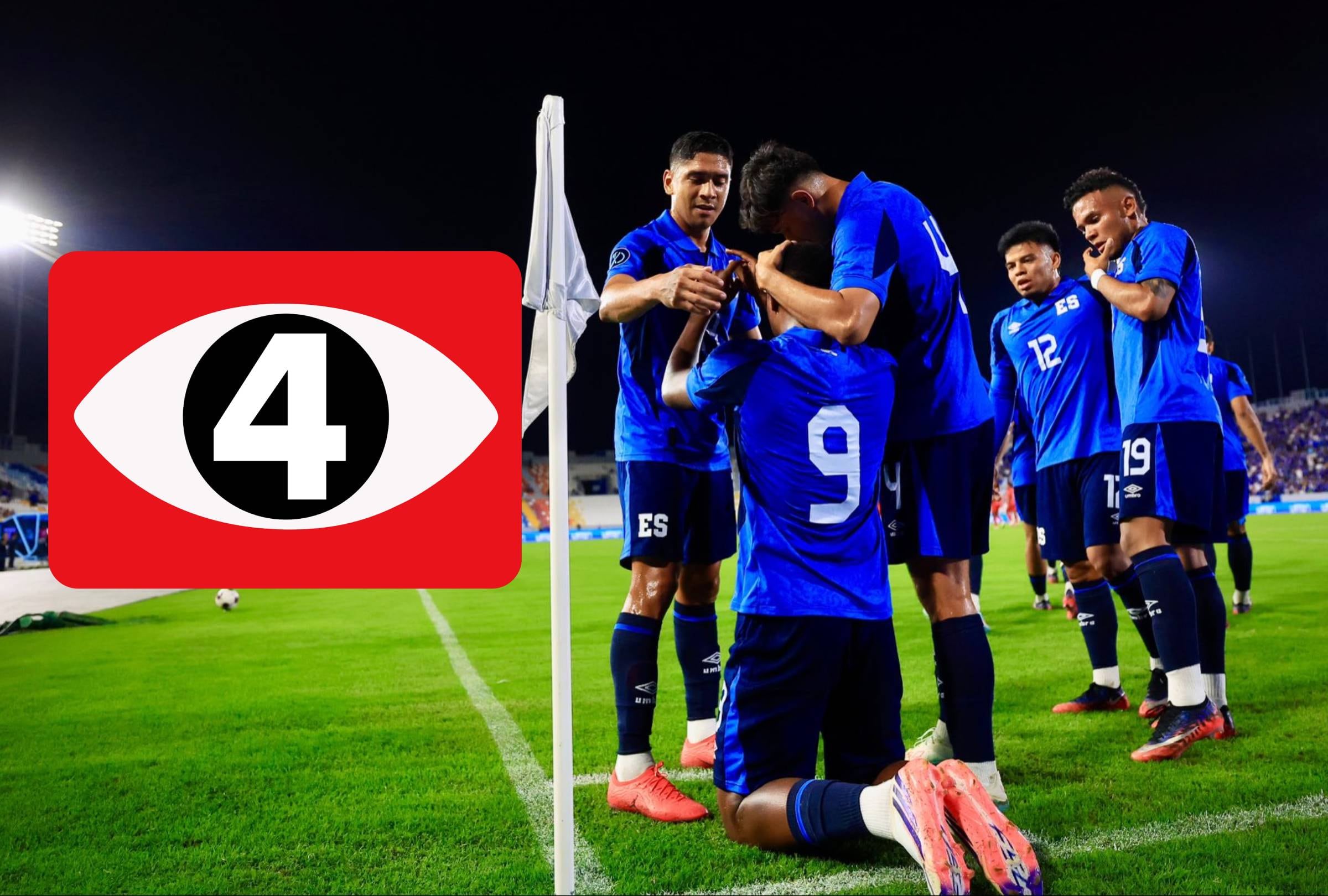 Canal 4 (TCS) televisó el partido El Salvador 0-2 Jamaica por la Concacaf Nations League 2026