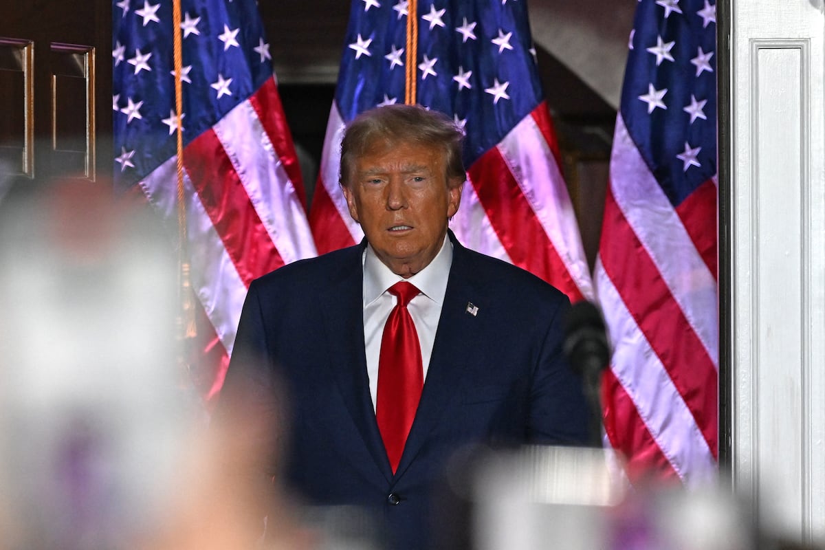Trump publica un mapa en el que la bandera de Estados Unidos cubre México, el Caribe y Canadá