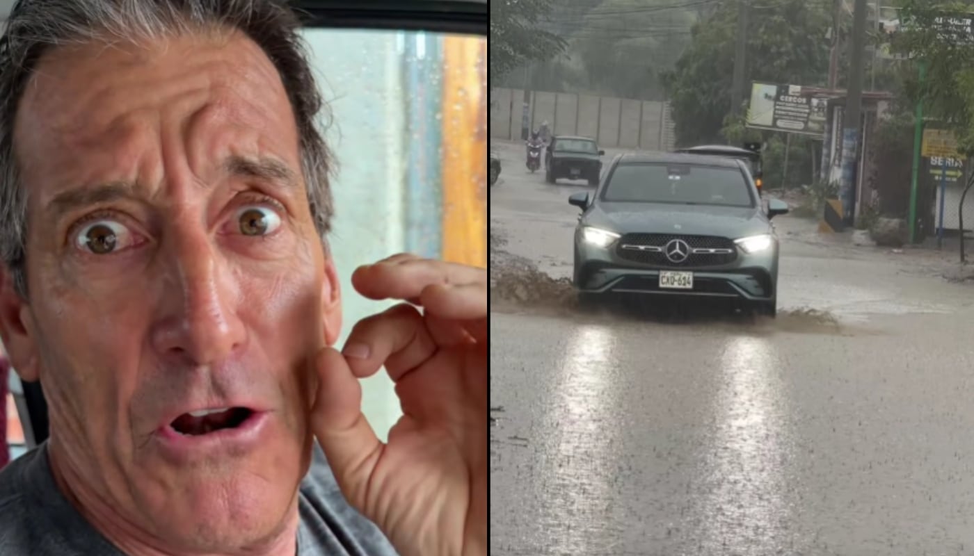 Youtuber, ‘Tío Lenguado’ es sorprendido por lluvias en Piura: “Chapa tu bolsa, tu paraguas, tu impermeable. ¡Dios mío, cuídanos!”