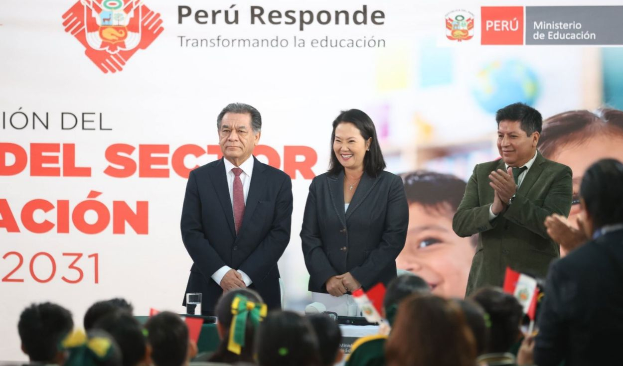 Plan Nacional de Educación: Keiko Fujimori anuncia reforma de la currícula ''sin ningún tipo de ideología''