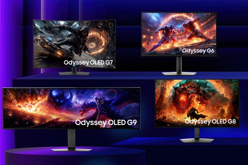 Cuatro Samsung Odyssey para elegir según cómo juguemos: 49 pulgadas, OLED 4K, pantalla curva y hasta 1.100 Hz