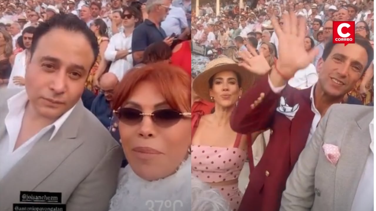 Magaly Medina se reunió con Antonio Pavón y Sir Winston durante su viaje a España