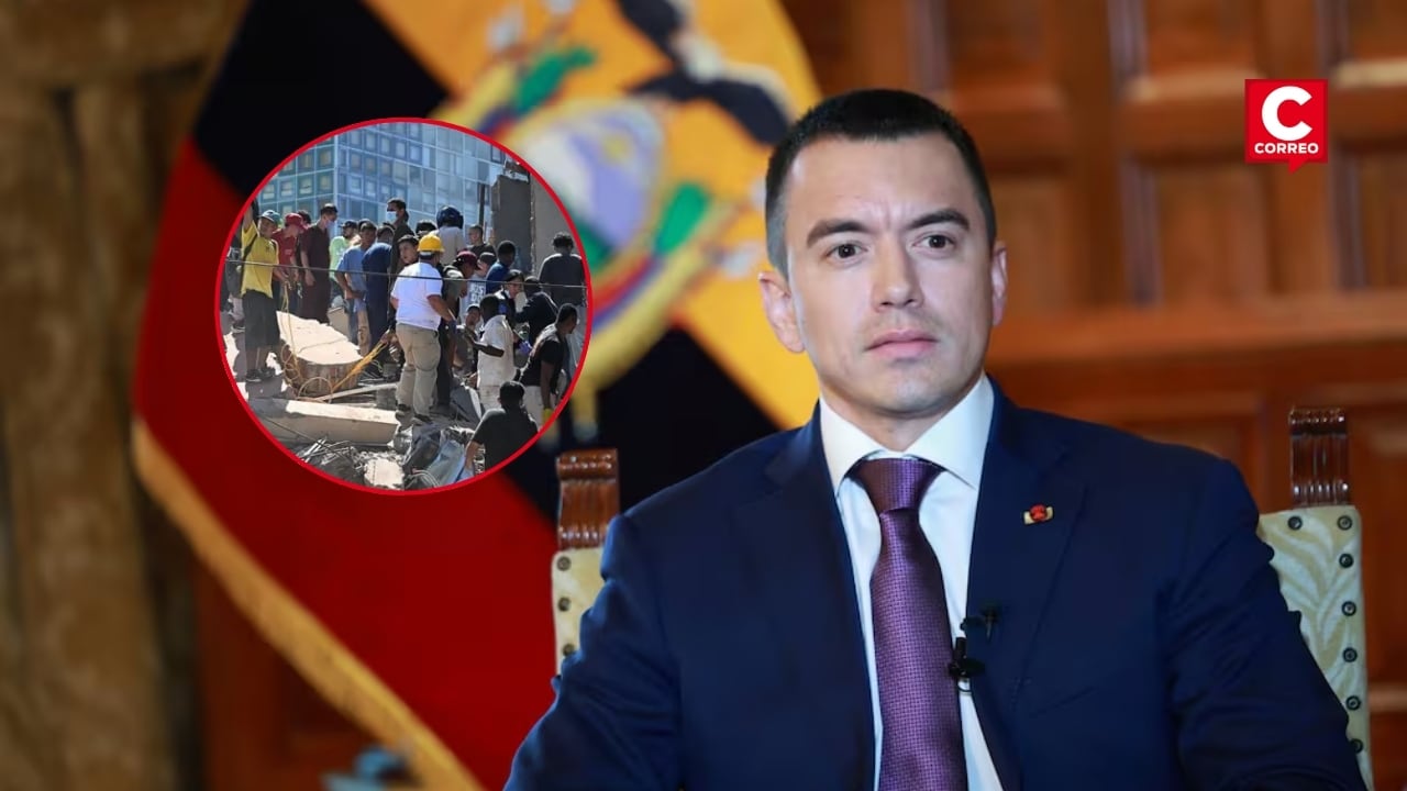 Daniel Noboa ofrece 47 rescatistas y perros entrenados a Colombia tras terremoto de 7,4