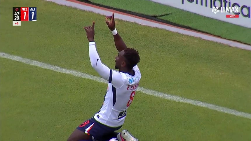 ¿Qué golazo, Eryc! Castillo anotó el 1-1 de Alianza Lima ante Melgar en Arequipa [VIDEO]