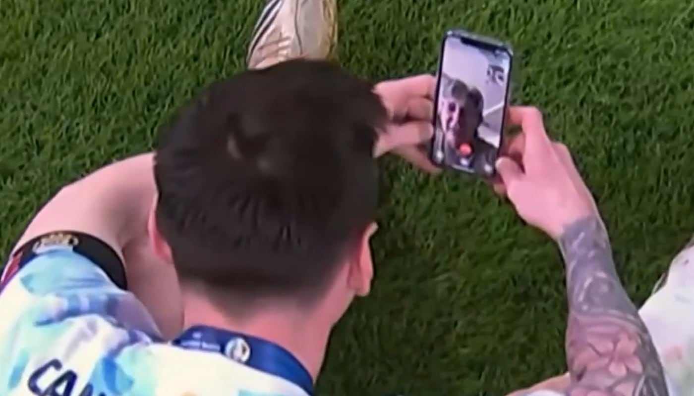 Adiós Jorge Messi: La emotiva celebración de Leo junto a su padre tras ganar la Copa América 2021