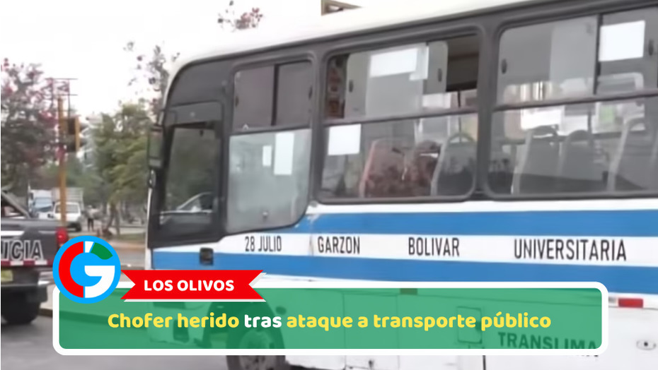 Los Olivos: Chofer herido tras ataque a transporte público