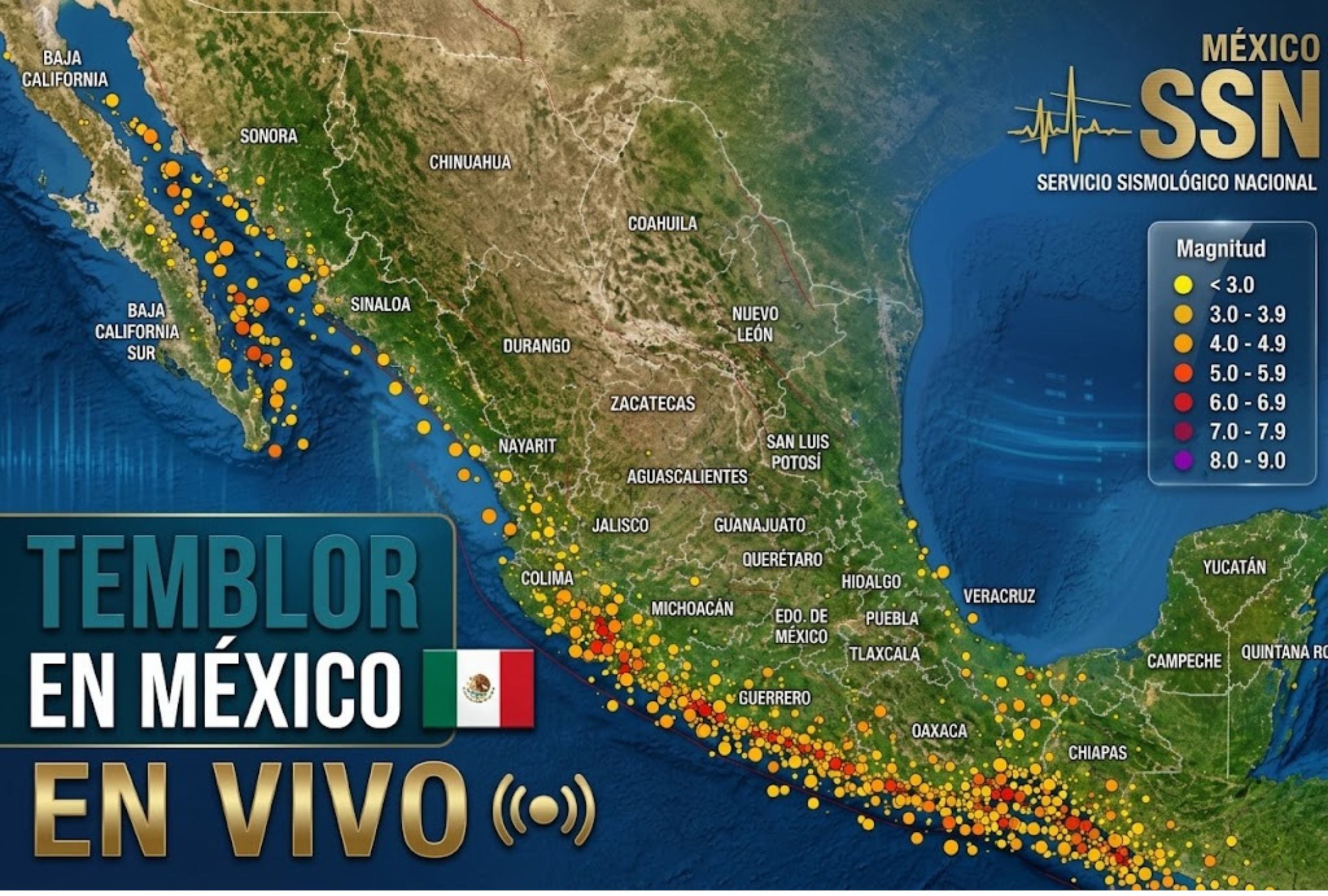 Temblor en México hoy, sábado 24 de octubre de 2026: hora del sismo, epicentro y magnitud, según el Servicio Sismológico Nacional