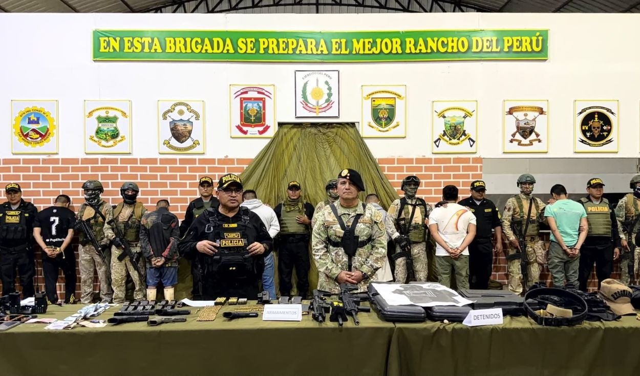 Capturan a 13 presuntos integrantes de Los Guardianes de la Pampa e incautan armas en Madre de Dios