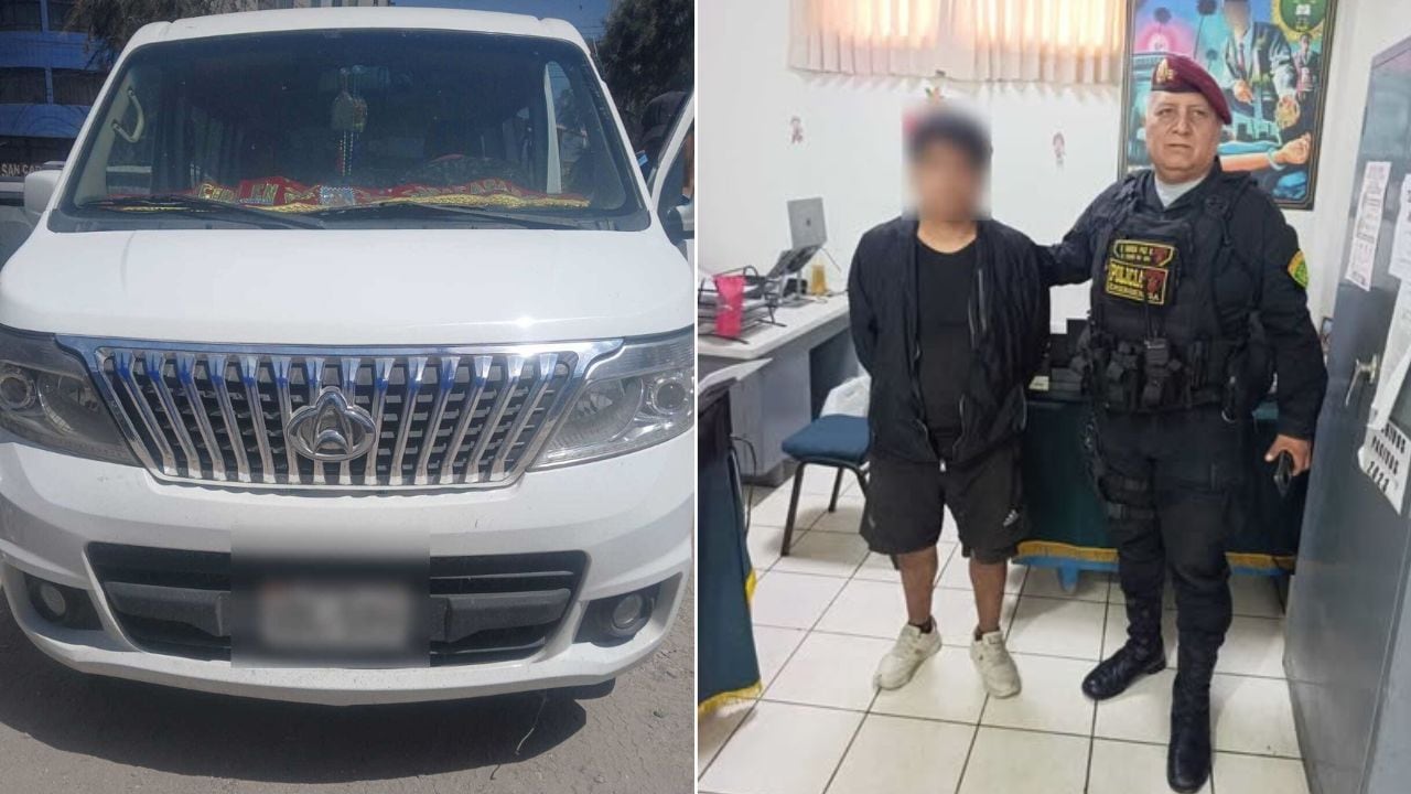Hallan vehículo hurtado en Arequipa y detienen a conductor