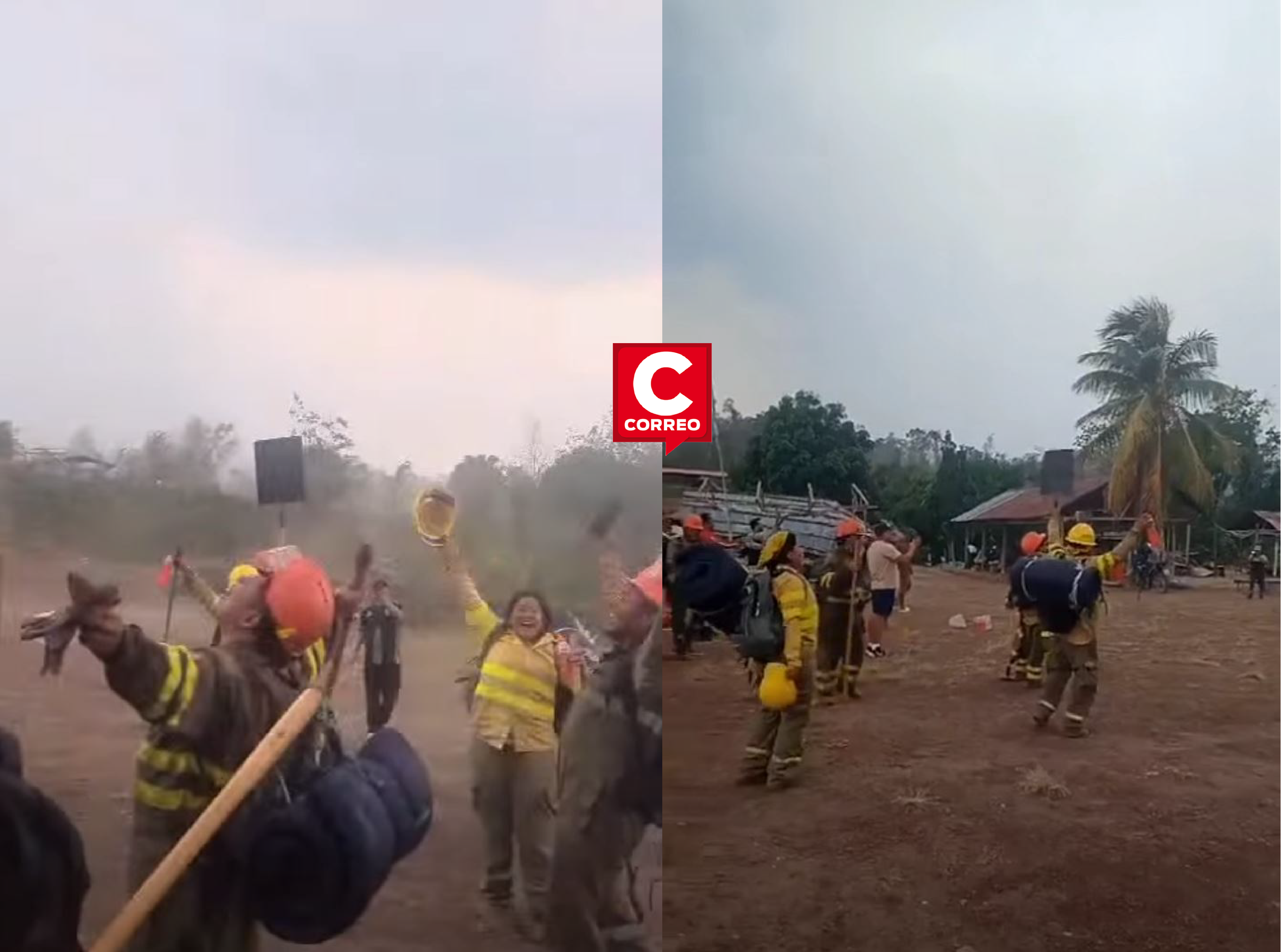 Satipo: bomberos celebran llegada de lluvias tras más de dos semanas combatiendo incendio en Río Tambo