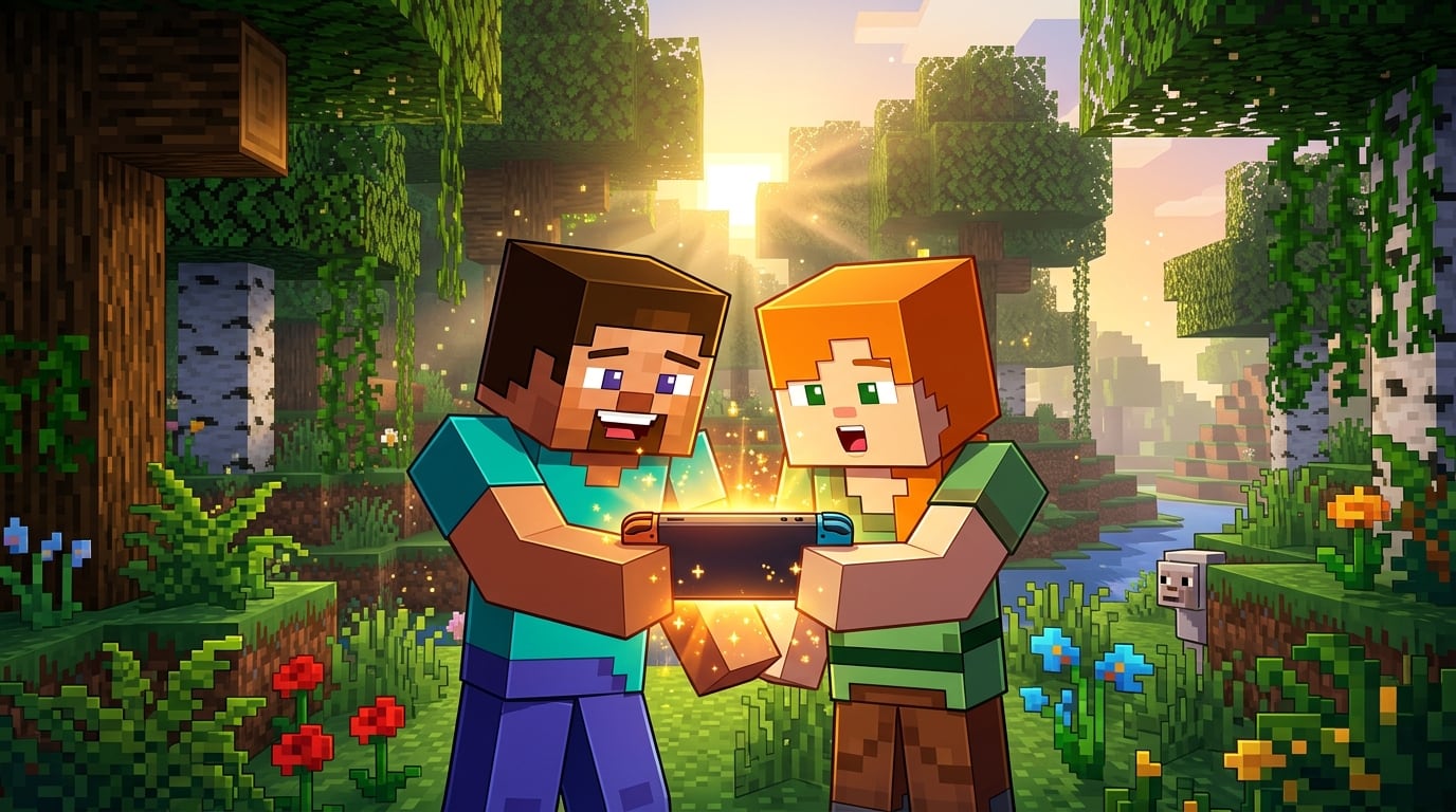 Minecraft confirma actualización gratis de forma temporal a Nintendo Switch 2 para los jugadores de Nintendo Switch, entre otros detalles