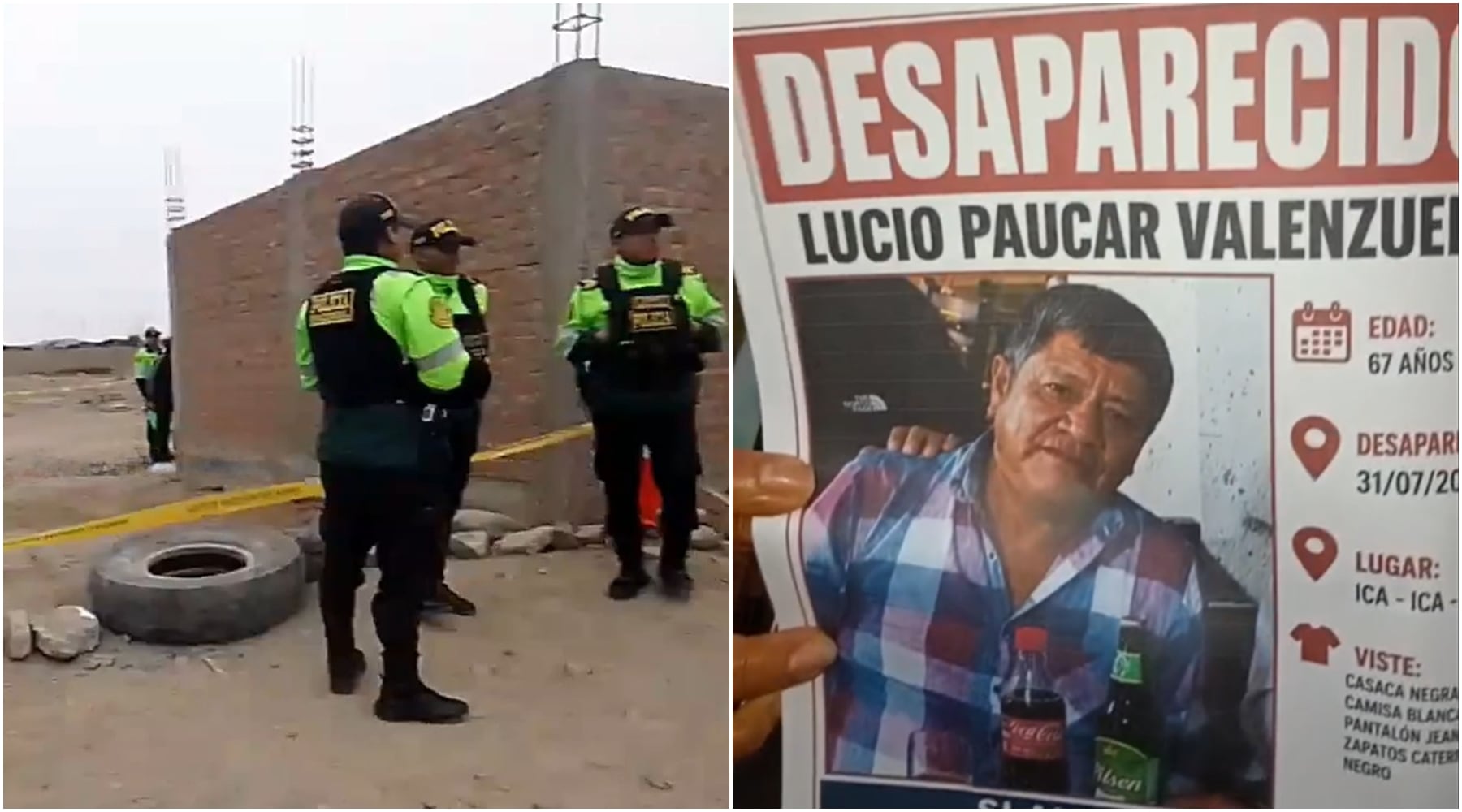 Hallan sin vida a ingeniero desaparecido en Ica: investigan presunto secuestro y homicidio