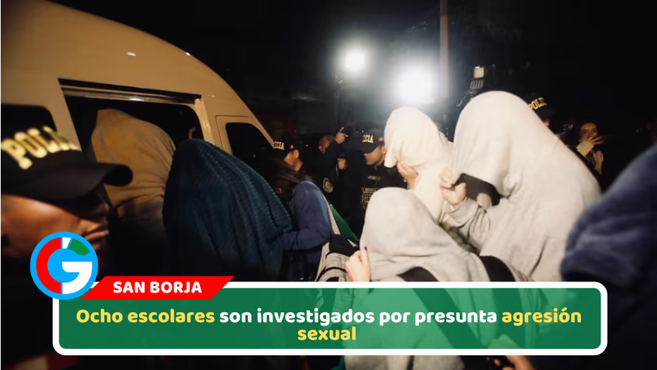 Ocho escolares son investigados por presunta agresión sexual