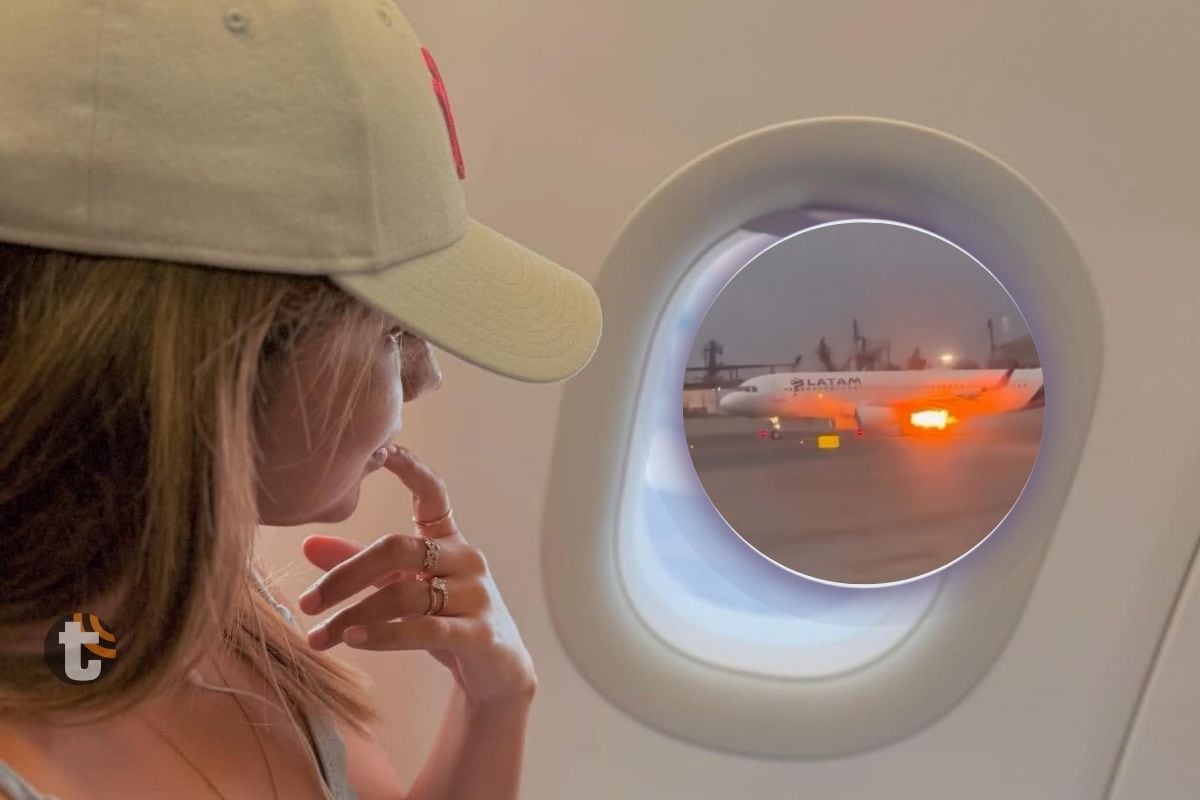 ¡Susana Alvarado vivió susto de su vida! Era pasajera de avión de LATAM que se incendió [VIDEO]