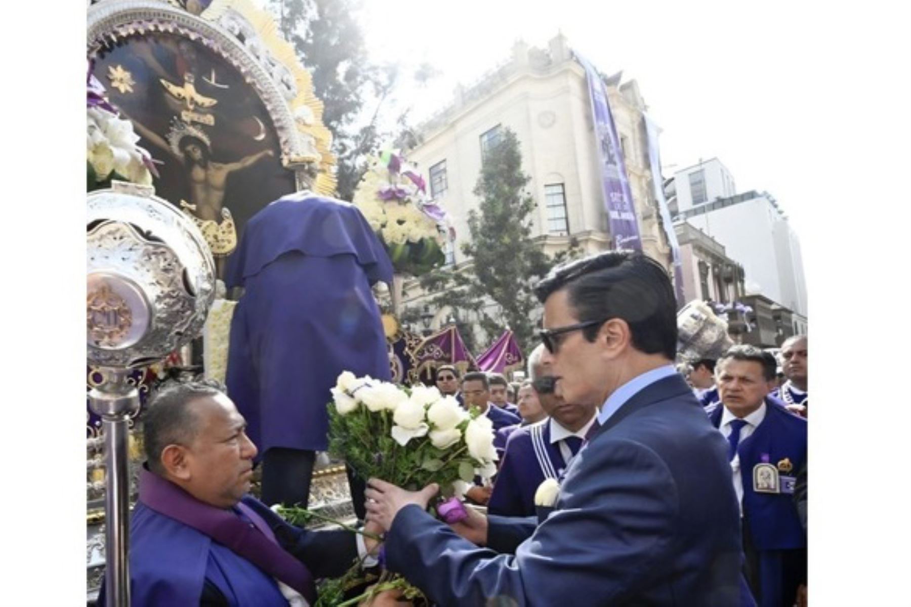 Cancillería de la República acompaña y rinde homenaje al Señor de los Milagros